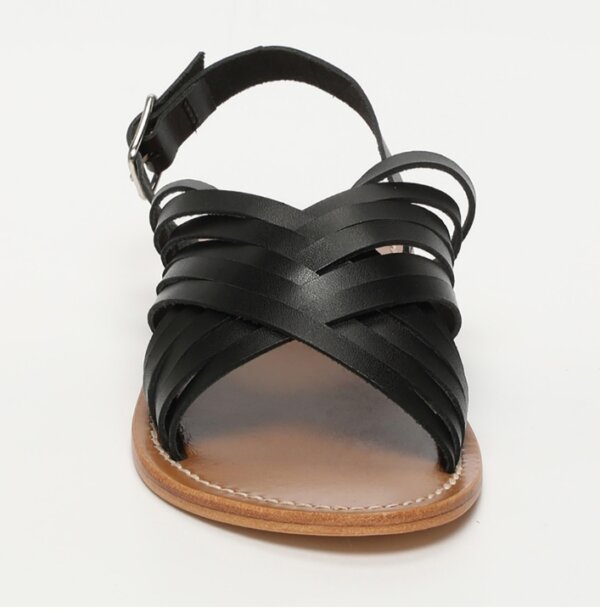 Sandale plate en cuir – Image 3