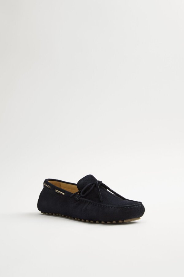 Mocassins Bleu Marine avec Noeud