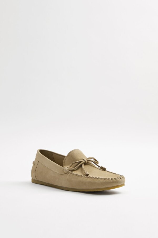 Mocassins Beige avec Nœud