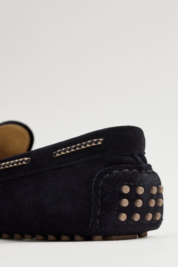 Mocassins Bleu Marine avec Noeud – Image 6