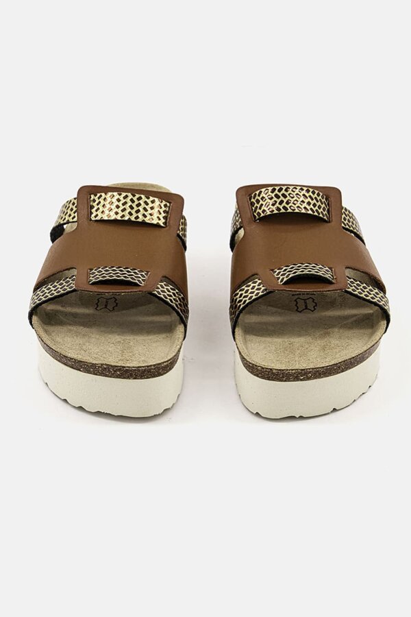 Sabot Lecce Camel et Doré – Image 4