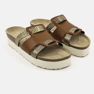 Sabot Lecce Camel et Doré