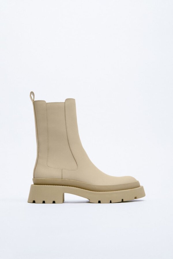 Bottines Beige
