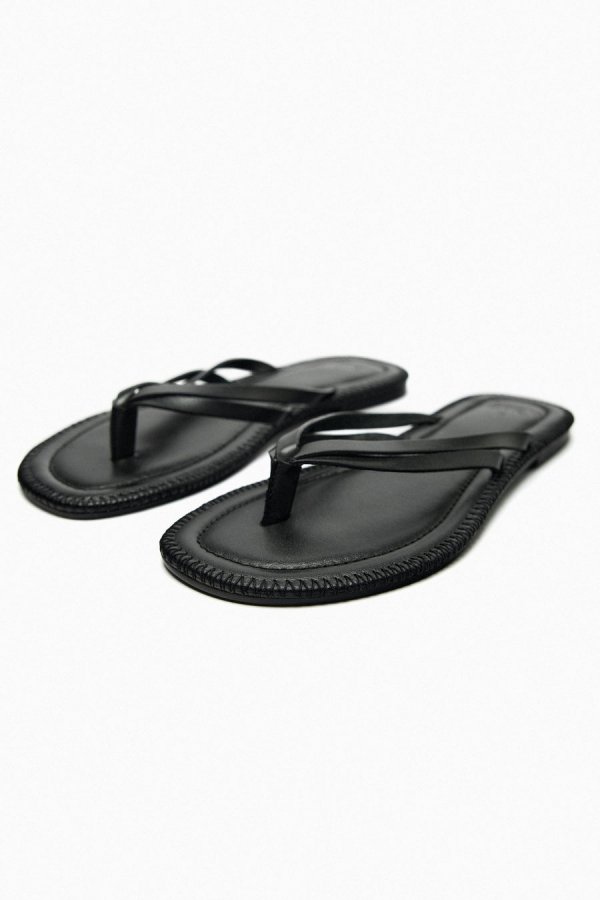 Mules en Cuir Noir