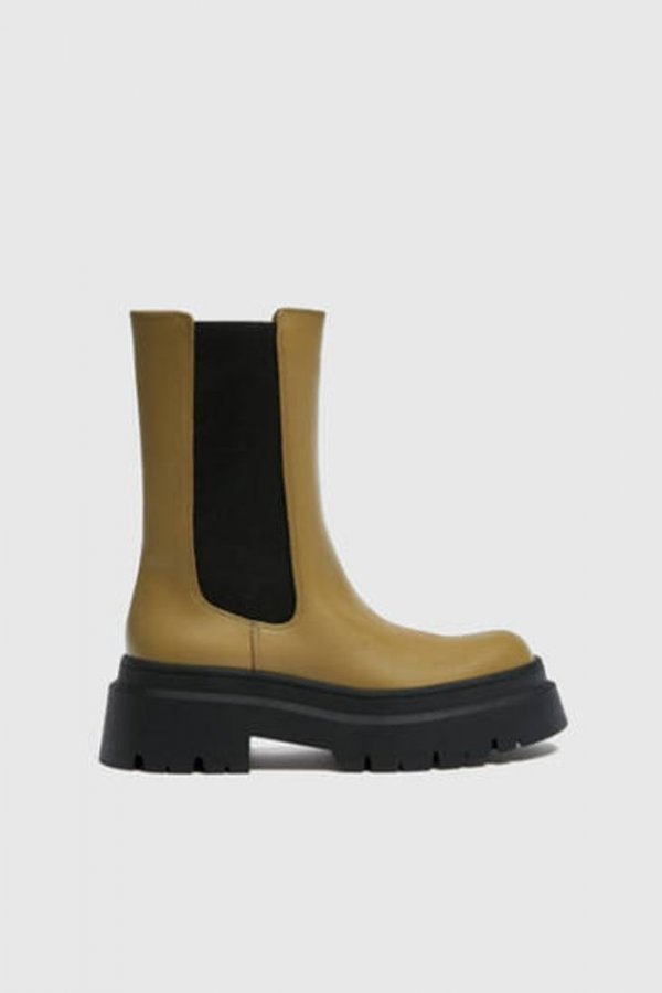 Bottine kaki