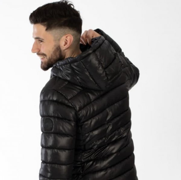 Doudoune Calenderhoo avec Capuche Noir – Image 5