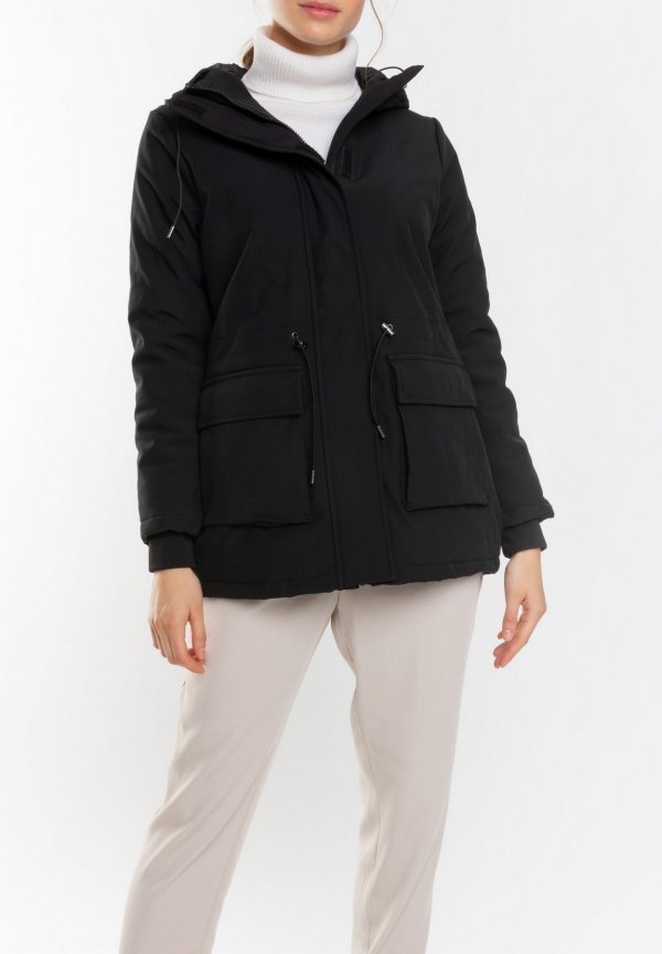 Parka à Capuche Noir